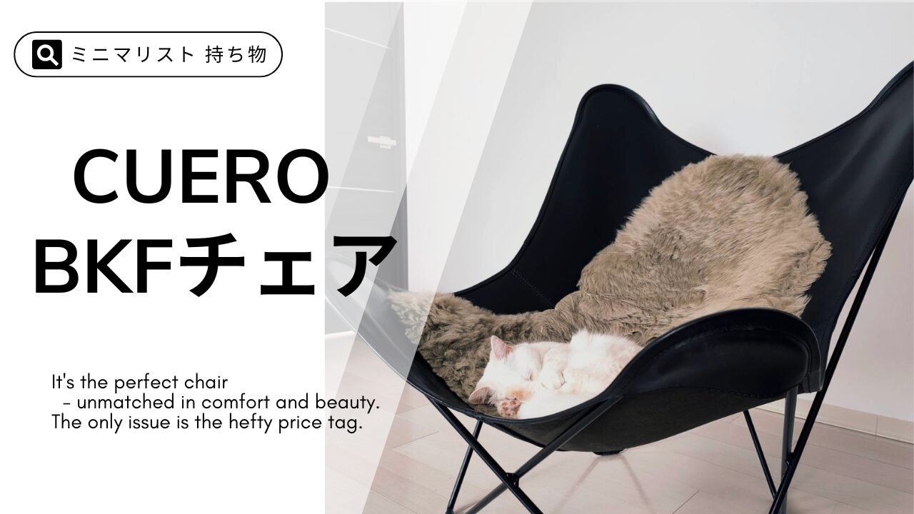 CUERO BKFチェア】歴10年のミニマリストが選ぶ「見た目も座り心地も 